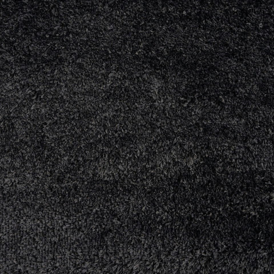 image 1 of KUKOON Charcoal Grey Deep Pile Shaggy Living Room Area Rug 60cm x 110cm