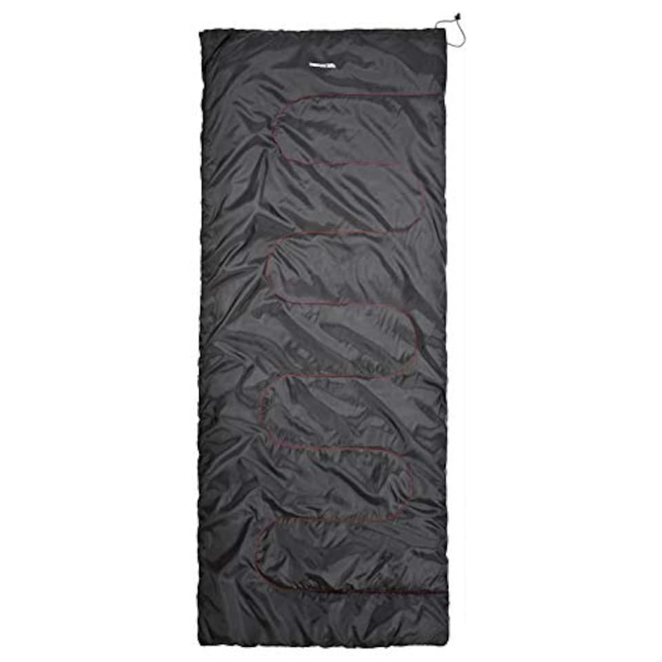 image 1 of Trespass Envelop Hollowfibre 3 Season Single Sleeping Bag For Travel Camping