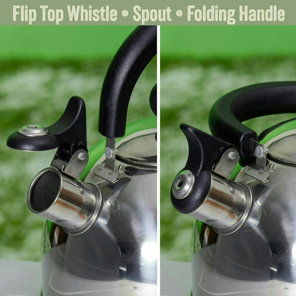 image 1 of Milestone 2L Camping Kettle - Stainless Steel