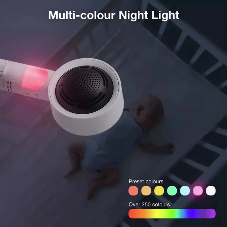image 1 of VTech RM7787HD 7" Over-the-Cot Smart HD Video Baby Monitor