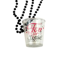 Amscan Girls Night Out Top Tottie Shot Glass - Clear/Red/Black - One Size