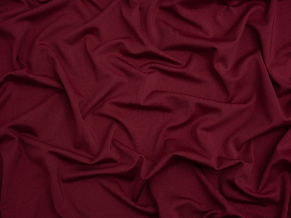 Minerva Core Range Wine Sportswear Activewear Lycra Four Way Stretch Knit Fabric for Dressmaking, 150cm / 59" Wide - per metre