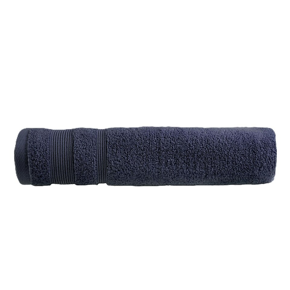 image 1 of Luxury Zero Twist Egyptian Cotton Bath Sheet 100 x 150cm - Extra Large Bath Towel Blue | Navy | Bath sheet