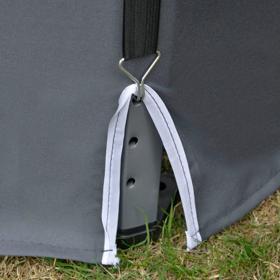 image 1 of Outsunny 3.2m Pop Up Gazebo Hexagonal Canopy Shelter Outdoor with Sidewalls
