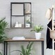 image 2 of Fine Decor FA3721W Jeeves Shelving and Organiser Mirror, Black Black