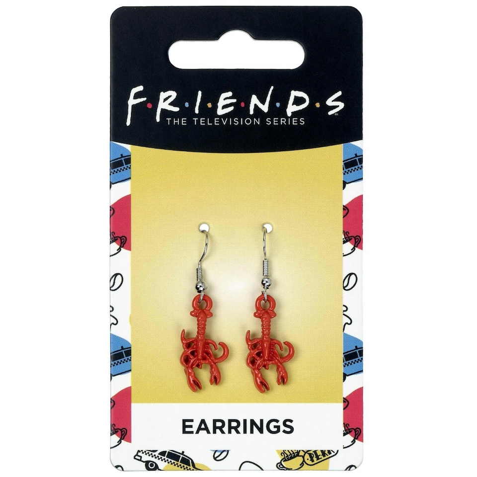 image 1 of FRIENDS TV Show 3D Lobster Dangle Earrings FTE0013