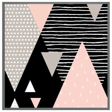 Triangle geometrics (Picutre Frame) Grey | M