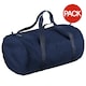 image 1 of BagBase Packaway Barrel Bag / Duffle Water Resistant Travel Bag (32 Litres) (Pack of 2) - French Navy/French Navy - One Size Blue | One Size