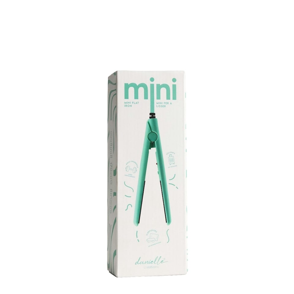 image 1 of Danielle Creations Mini Travel Flat Iron Hair Straightner