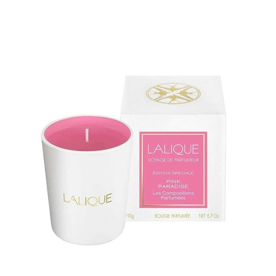 image 1 of Lalique Les Compositions Parfumées Pink Paradise Candle 190g