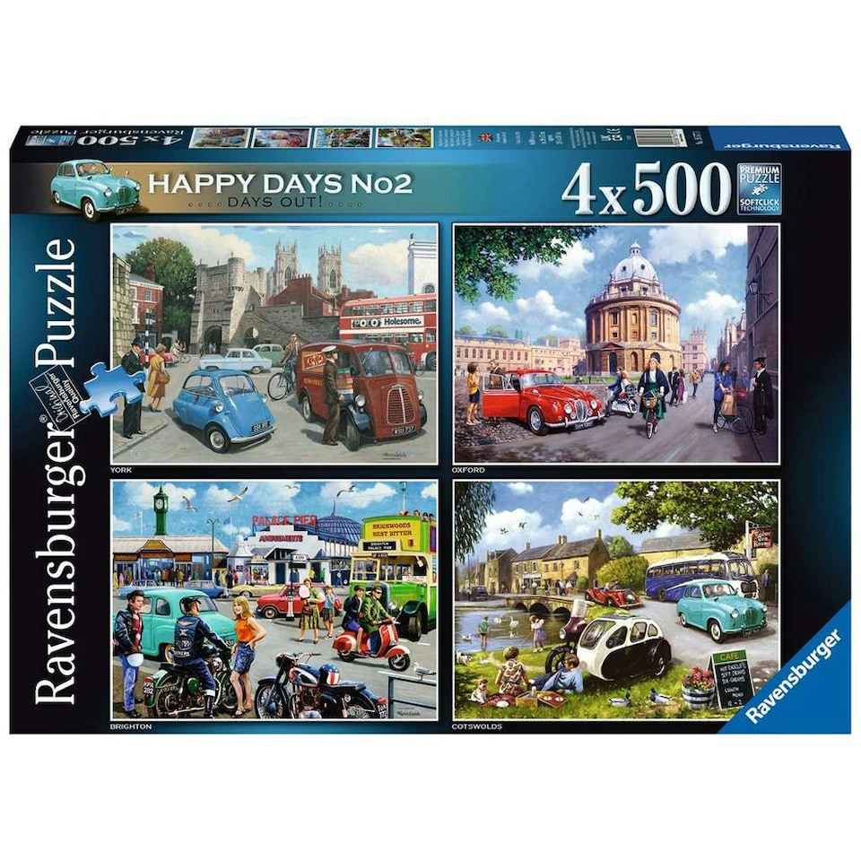 image 1 of Ravensburger Happy Days No.2 York Oxford Brighton Cotswolds Puzzles