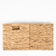 image 3 of OHS 2 x Foldable Paper Rope Woven Wicker Storage Organiser Box Cube, 27x27cm - Natural