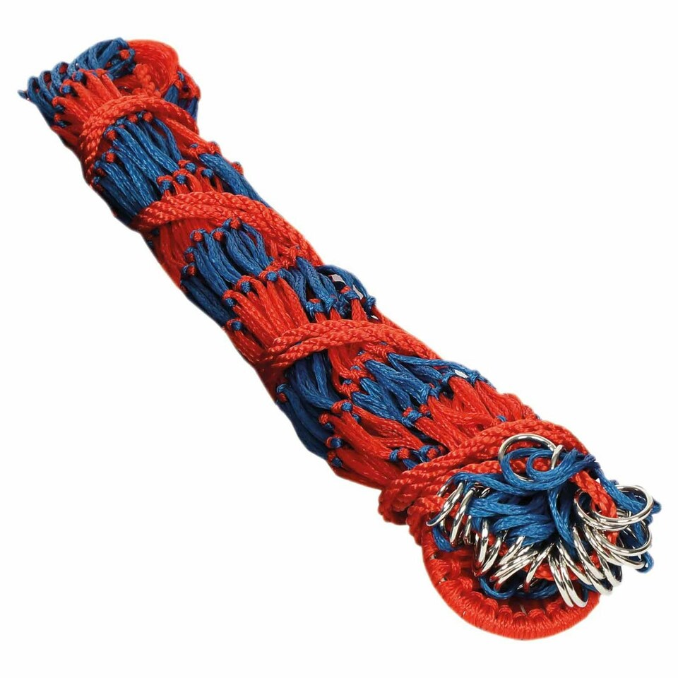Shires Deluxe Horse Hay Net - Navy/Red - 40in