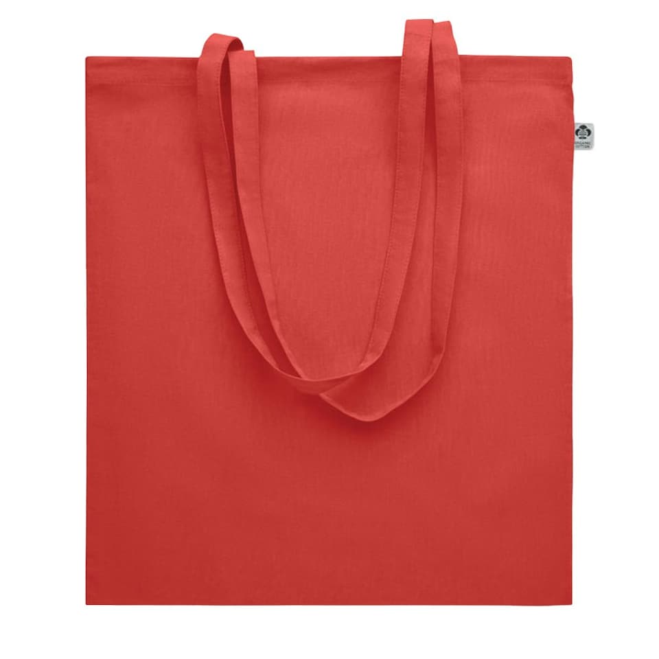image 1 of MidOcean Onel Plain Organic Cotton Shopper Bag - Red - One Size | Red