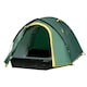 image 1 of Outsunny Compact Camping Tent w/ Vestibule & Mesh Vents for Hiking Green