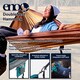 image 6 of DoubleNest Hammock - Lightweight Durable Portable Camping Hammock | Grey | Grey