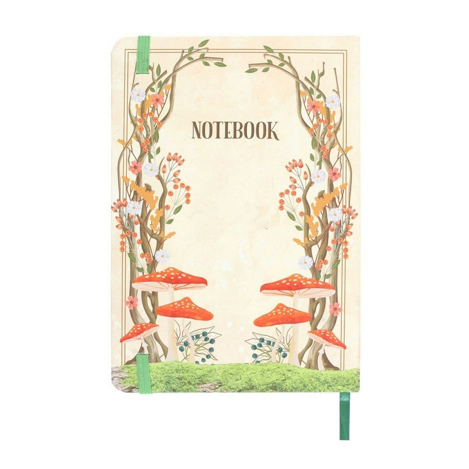 image 1 of Something Different Enchanted Forest A5 Notebook - Cream/Orange/Yellow - One Size