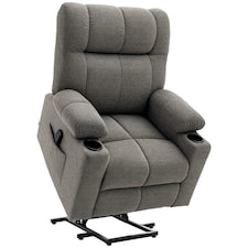HOMCOM Heavy Duty Riser and Recliner Chair Lift Chair for the Elderly, Grey Grey