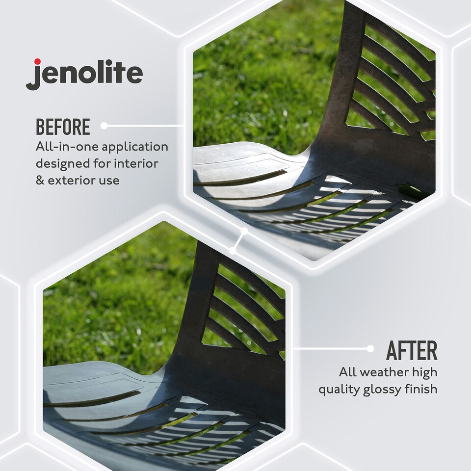 image 1 of Jenolite Directoplast Multi-Surface Paint - Slate Grey Gloss - 400ml Spray Can - 2-Pack