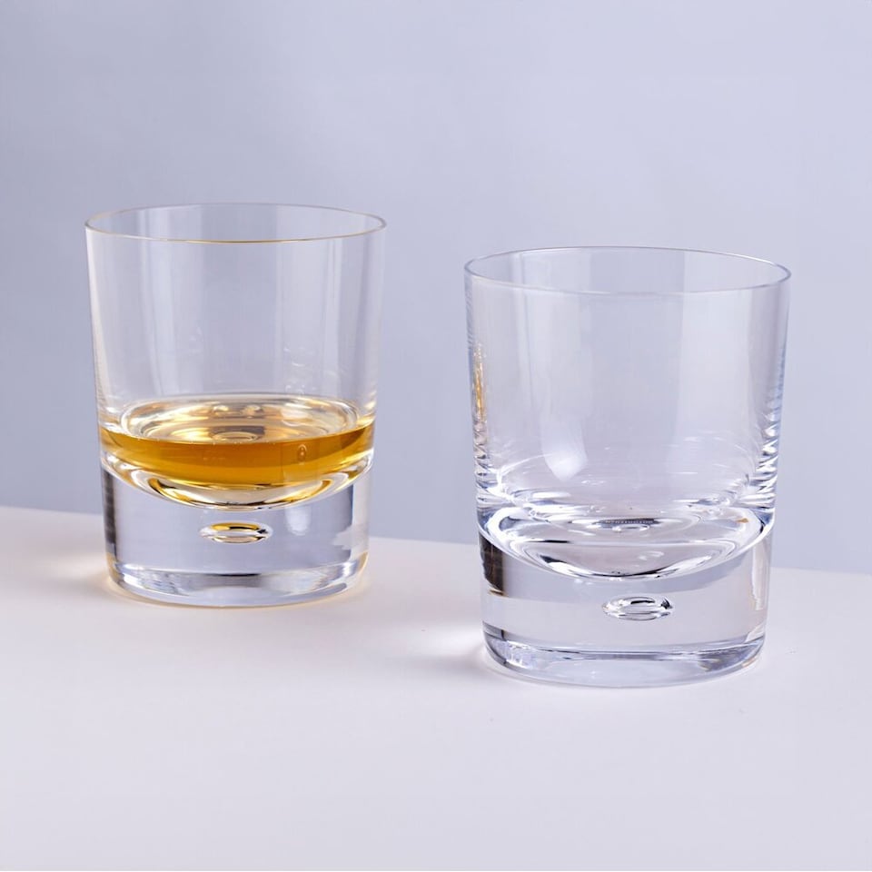 image 1 of Dartington Crystal Exmoor Double Old Fashioned Tumbler Glasses Pair