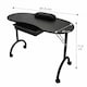 image 2 of VENUS Manicure Table Foldable & Portable with Accessories - Black | Black
