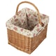 image 2 of Deluxe Butchers Basket With Rose Lining Shopping Basket | Multi | Garden Rose