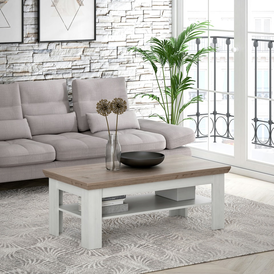 image 1 of Illopa Coffee Table in Oak Nelson/Snowy Oak