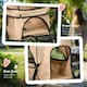 image 6 of PawHut Pet Stroller Dog Foldable Travel Carriage with Reversible Handle, Brown