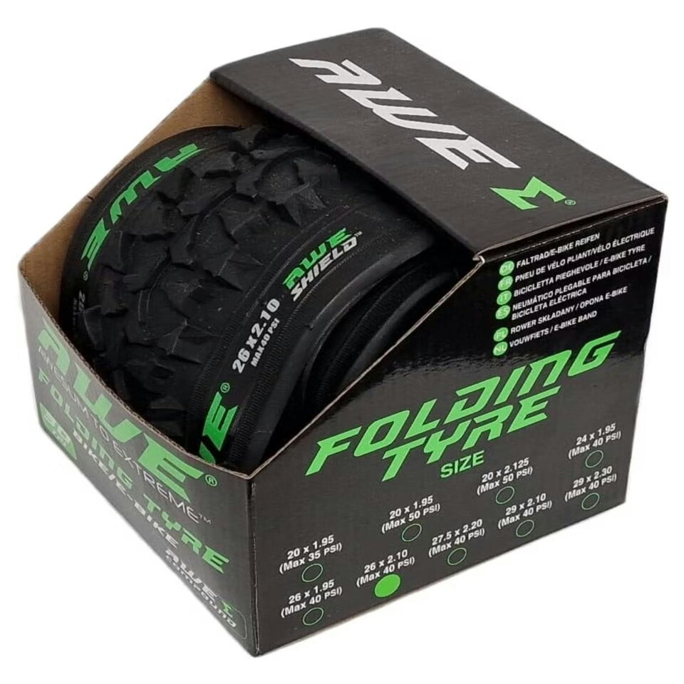 image 1 of 1 x Puncture Protection Folding Tyre 26"x 2.10" & Inner Tube 26" x 1.75-2.125 SV