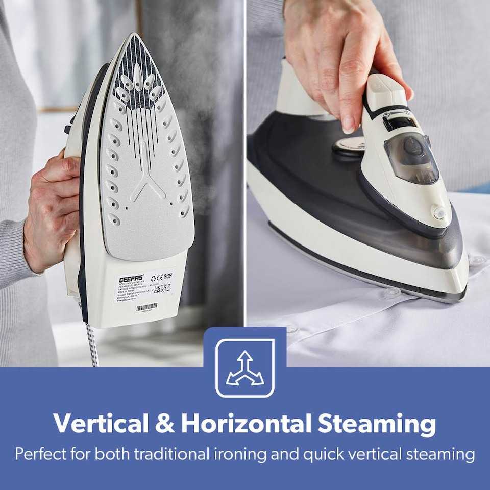 image 1 of GEEPAS Steam Iron | 2200W Grey