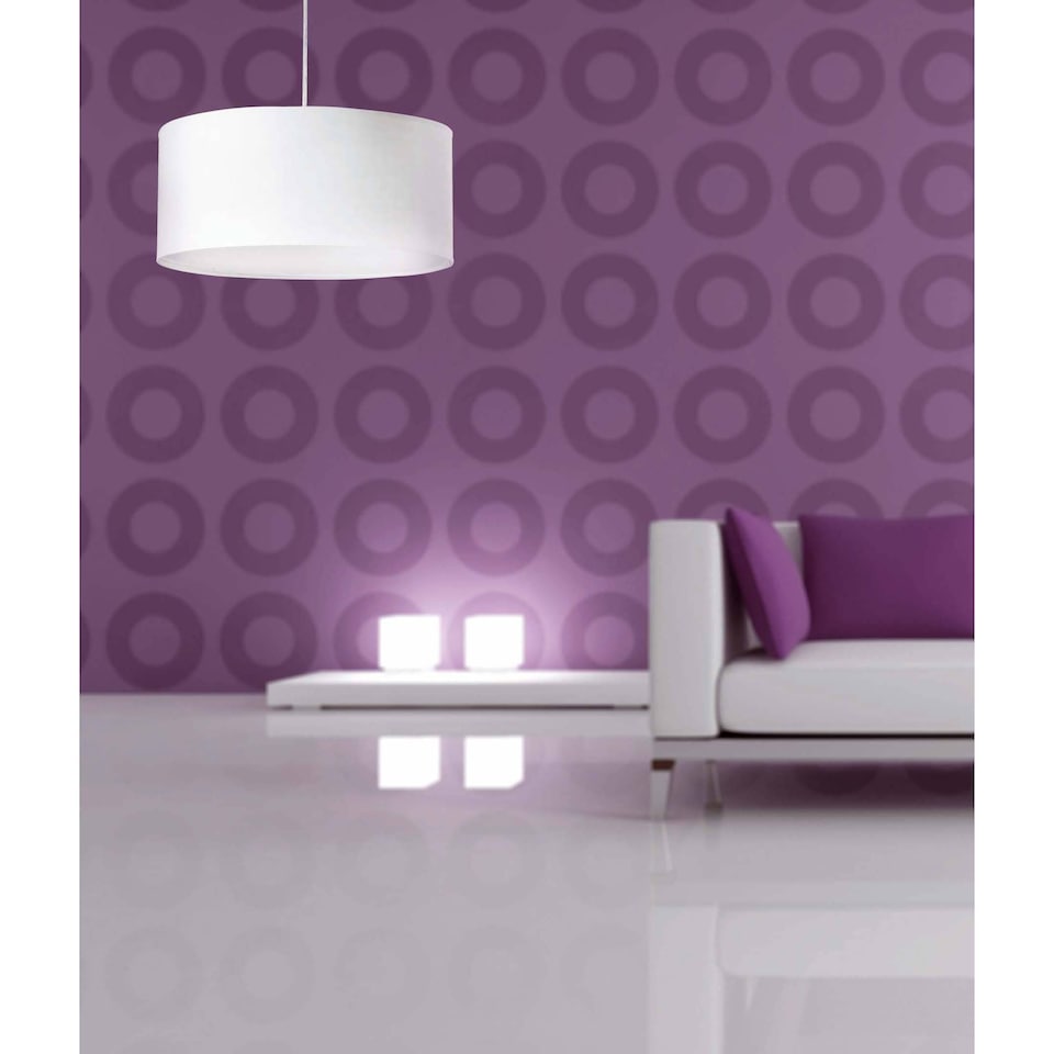 image 1 of Seven 2 Light  Small Round Ceiling Pendant White, E27