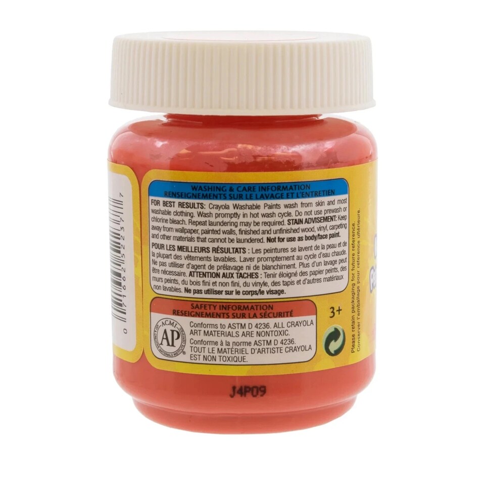 image 1 of Crayola Washable Kids Paint Mango Tango Orange 2 Ounce
