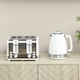image 9 of HOMCOM Stainless Steel Kettle and Toaster Set, 1.7L 3000W Rapid Boil Jug Kettle with UK Strix Thermostat, Limescale Filter, 4 Slice Toaster with 7 Browning Controls, Crumb Tray, White and Silver Tone