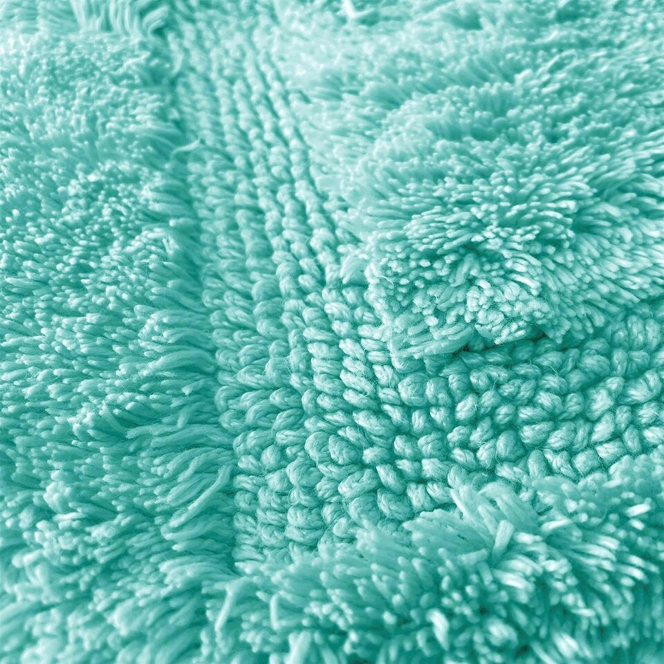 image 1 of Marlborough Bamboo Cotton Bath Mat - Duckegg