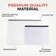 image 7 of Pack of 12 A4+ Foolscap Clear Zippy Bags with Purple Zip