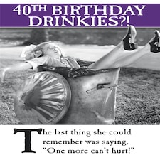 40th Birthday Card For Her, Funny 40th Birthday Card For Her, Happy 40th Birthday Card, Birthday Card Women