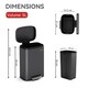 image 7 of CozyLiving 5L Kitchen Pedal Bin Bathroom & Office Compact Rubbish/Waste Bin