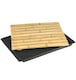image 7 of Bamboo Wooden Cutting Board With Crumb Catcher Tray Bread Chopping Slicing Board | Multi