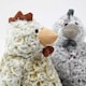 image 4 of Homescapes Luxury Fabric Chicken Doorstop Set of 2