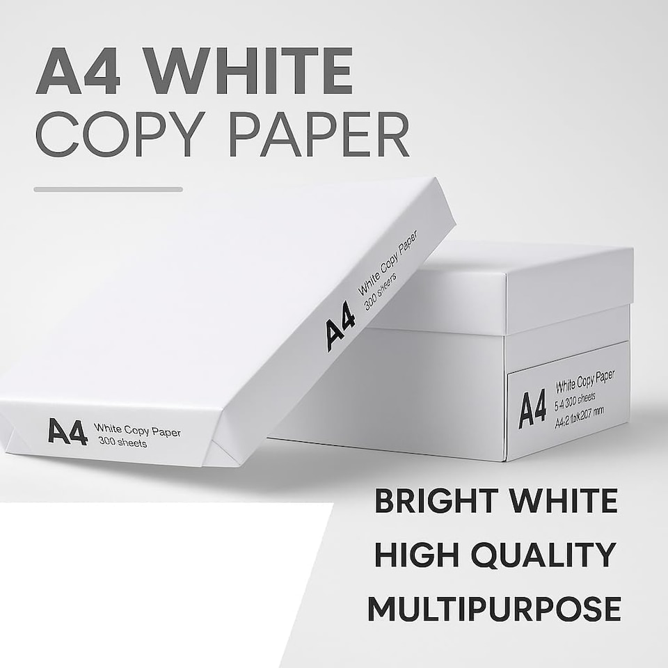 image 1 of Value Plus A4 70gsm Copier Paper Multipurpose Printer Paper 5 Reams 2500 Sheets