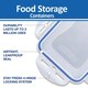 image 6 of LocknLock Food Storage Container Airtight Leakproof Microwave Safe Transparent Food Box 870ml Pack of 6