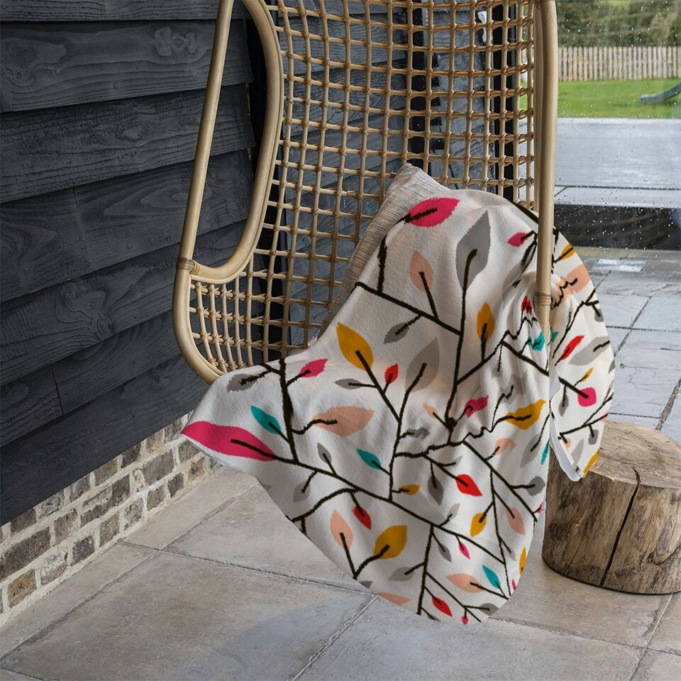 image 1 of autumn leaves and twigs (Blanket)
