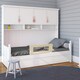 image 2 of Safetots Deluxe Soft Touch Denim Bed Rail, Natural 100cm Wide x 40cm Tall, Toddler Bed Guard For Safety
