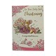 image 1 of On Your Baby Girl's Christening Day Pink Congratulations Card