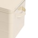 image 5 of Harbour Housewares  Vintage Metal Kitchen Bread Bin - 40cm - Cream