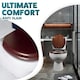 image 8 of Marco Paul Mahogany Wooden Toilet Seat 18" Brown