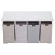 image 3 of Interiors By Premier Compact Design 4 Drawer Bench, Modern Design Chest Of Drawers For Livingroom, Minimalist Storage Chest Multi