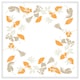 image 1 of Orange & grey autumn leaves (Picture Frame) White | M