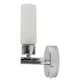 image 3 of Set of 2 Polished Chrome IP44 Bathroom Wall Light With Pull Cord Switch | Chrome | White | 2