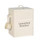 image 1 of Harbour Housewares Vintage Metal Laundry Powder Canister - Cream | Cream | Cream | 1